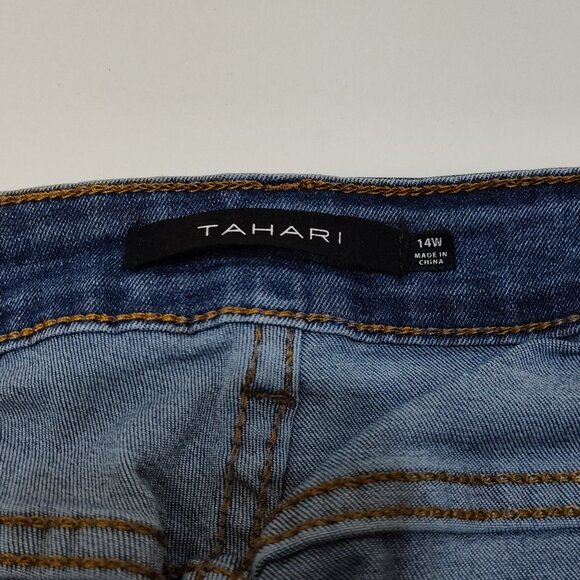 Tahari Kelly Mid-Rise Skinny Jean 14W Stretch Fit Comfortable Cotton Blend Denim - Picture 3 of 6